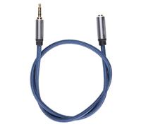 Cavo di prolunga per cuffie per dispositivi audio da 3,5 mm, cavo Aux placcato oro con treccia in nylon, design resistente e anti-groviglio, audio ad