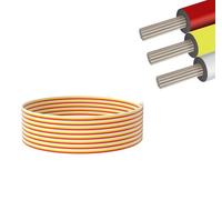 Cavo di prolunga per luci a nastro, 20 m, 3 pin, 22 AWG, per COB SMD 2835 5050, 5 V, 12 V, 24 V, lunghezza 65 m, colore: rosso, giallo, bianco