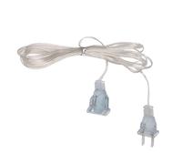 Cavo di prolunga per luci natalizie, cavo di alimentazione a 2 punte da 10 piedi - Extender elettrico leggero 220 V, cavo di estensione del filo sottile per decorazioni