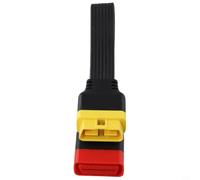 Cavo di prolunga per obd2, 16 pin, adattatore diagnostico piatto | Design a nastro piatto, evita grovigli, facile da usare, 16 pin per obd2, compatibile universalmente
