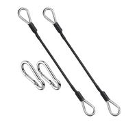 Cavo di prolunga per Palestra - di Ricambio, Legami per Dischi per Palestra - Cavo in Acciaio Robusto 5 mm di Spessore (0,2 Pollici) per Rivestimento, puoi concentrarti sul Allenamento