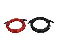 Cavo di Prolunga per Pannello Solare di Alta qualità 6mm² 10AWG Connettore Maschio Ad Impermeabile 2 Pezzi Nominale 1000 V CC Rosso (5 Metri)