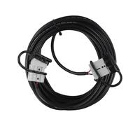 Cavo di prolunga per ricarica solare, 10 m, 50 A, con contatti placcati in argento, per connettori Anderson, IP20, 600 V DC/AC, 16 AWG, nero, per camper, yacht, autobus e sistemi di energia