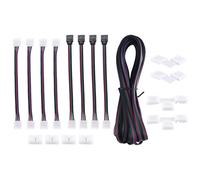 Cavo di prolunga per strisce LED RGB a 4 pin da 5 m, kit di connettori per strisce LED