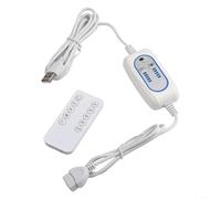 Cavo di prolunga per telecomando USB con timer 2/4/6/8/12H, cavo interruttore regolabile a 5 velocità per ventole USB, luci LED e dispositivi di ricarica, cavo bianco da 2 m
