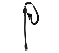 Cavo di prolunga per walkie talkie con connettore di tipo C - Cavo microfono a mano audio chiaro K-Head Radio Headset nero 20 cm (catetere nero)
