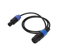 Cavo di Prolunga Professionale Speakon da 1 M/3,3 Piedi, da Maschio a Femmina da Speakon, Cavo di Prolunga da 4 Poli con Testa di Ohm, Cavo per Altoparlanti per Altoparlanti