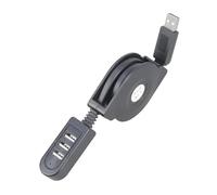 Cavo di prolunga retrattile a 3 porte USB 2.0 da 1,1 m per ricarica di più dispositivi e sincronizzazione dati Hub di trasferimento dati USB