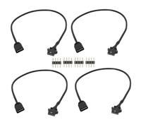 Cavo di prolunga RGB da 4 pezzi, 12 V, 4 pin, a connettore ARGB femmina SM a 4 pin, adattatore per ventola del computer, scheda madre, striscia LED
