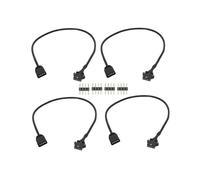 Cavo di Prolunga RGB da 4 Pezzi, 12 V, 4 Pin, A SM, 4 Pin, Femmina, ARGB, Adattatore per Ventola del Computer, Scheda Madre, Striscia LED