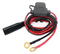 Cavo di prolunga SAE a O Ring a scollegamento rapido SAE 14 AWG 12 V/24 V connettore di uscita 30A fusibile connettore linea di ricarica lunghezza 46 cm