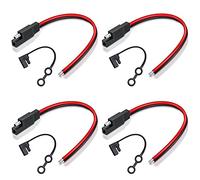 Cavo di prolunga SAE da 14 Awg SAE Power Automotive da 30 cm 1 ft 12 Volt Quick Connect Disconnect singolo connettore (4 pezzi)