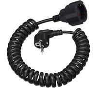 Cavo Di Prolunga Schuko, Cavo a Spirale Con Contatto Di Protezione Estensibile D