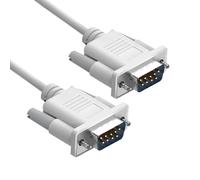 Cavo di prolunga seriale DB9 RS232 maschio a maschio 9 pin DB9 cavo dritto attraverso connettore seriale a 9 pin grigio 1,5 m