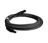 Cavo di prolunga solare, 6 mm², con connettori solari, nero, lunghezza 15 m, cavo adattatore solare, cavo di collegamento fotovoltaico, IP67, con spina impermeabile