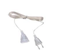 Cavo di prolunga sottile, cavo di prolunga della luce natalizia - Cavo di prolunga invisibile trasparente a 2 pin da 10 piedi - Cavi per accessori di illuminazione da 220 V, cavo di prolunga