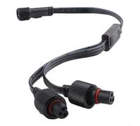 Cavo di prolunga splitter tipo Y, 1 pezzo, 22 AWG, in rame, IP68, impermeabile, per grondaie esterne H705A, H705B, H705C, H805A, (1 maschio, 2 femmine)