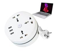 Cavo di prolunga universale, presa multipla universale Cavo di prolunga da | Adattatore da viaggio universale Portatile compatto e leggero per conferenze deskt