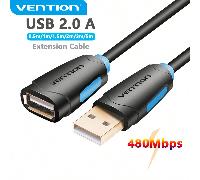 Cavo di prolunga USB 2.0 VENTION, cavo da USB A a USB A, 480Mbps, adatto per computer, computer portatile, tastiera e mouse, unità flash USB 5m,1m,2m,3m,0.5m,1,5 mRame