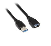 AISENS A105 - 0042 - Cavo prolunga USB 3, 2 m, Adatto per Cover Esterna/Gioco di Console/Fotocamere digitali/Webcam/stampanti/Mouse, Colore: Nero