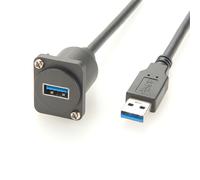 Cavo di prolunga USB 3.0 tipo D maschio-femmina A XLR convertitore per montaggio a pannello accoppiatore flangia telaio