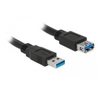 Cavo di prolunga USB 3.2 Gen 1, connettore USB-A > presa USB-A Nero