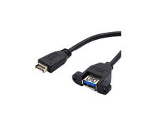Cavo di Prolunga USB 3.2 Gen2 con Montaggio A Vite Sul Pannello Frontale, 10 Gbps, 20 Pin TIPO e A Connettore Femmina USB3.2 TIPO A, Estensore da 60