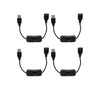 Cavo di prolunga USB A maschio-femmina 4x con interruttore di accensione/spegnimento