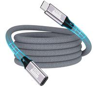 Cavo di prolunga USB C, 1 m, 20 Gbps/240 W/5 K@60 Hz, USB C 3.2, 4 K @ 144 Hz, tipo C, cavo di prolunga video maschio a femmina, compatibile con iPhone 16/Plus/Pro/Pro Max/iPhone 15/MacBook Pro