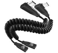 Cavo di prolunga USB C a spirale ad angolo retto da 0,3 m, 20 Gbps USBC 3.2 maschio a USB C femmina, prolunga video 4K 100 W tipo C, per CarPlay, per iPhone 17/16, MacBook, iPad, Galaxy S26/S25/S24