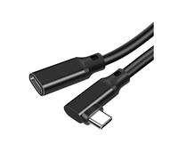 Cavo di Prolunga USB-C Gomito A 90 Gradi USB 3.2 Gen2, PD 100 W, Trasferimento Dati A 20 Gbps per Monitor Casting, VR 50 cm