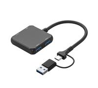 Cavo di prolunga USB C splitter / maschio a 2 x USB 2.0 + 1 x USB 3.0 + 1 x cavo splitter tipo per tastiere PC laptop USB C Hub