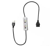 Cavo di prolunga USB con interruttore timer, 60 cm, spegnimento automatico di 3 ore, per lampada da scrivania a striscia LED, 5 V