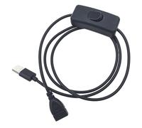 Cavo di prolunga USB con interruttori manuali, nucleo in metallo, facile da trasportare, 1 metro per lampada a LED, ventilatore piccolo cavo USB con interruttori on/off