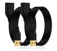Cavo di prolunga USB, confezione da 2 cavi di prolunga USB da tipo A | Cavo di prolunga USB 3.0 ad alta velocità da 5 Gbps per stampante, webcam, parole chiave, mouse, unità flash, Playstation