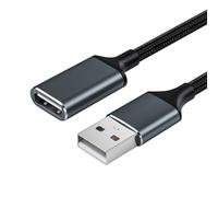 Cavo di prolunga USB - Connettore maschio a femmina 3.0, cavo intrecciato | Le cuffie con disco rigido per stampante con compatibili con webcam trasmettono dati hogar