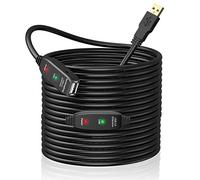 Cavo di prolunga USB da 5 m, 10 m, 15 m, 20 m, USB 2.0, ripetitore attivo, da maschio A a femmina A, cavi lunghi con amplificatore di segnale (20m)