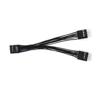 Cavo di prolunga USB della scheda madre del computer 1Pc 9 pin 1 femmina a 2 maschi un punto due linea tutta nera 10 cm tipo Y