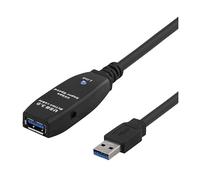 CAVO DI PROLUNGA USB DELTACO USB3-1004, 5 V, Porte USB Numero di porte USB, Dispositivi con porta USB, Nero