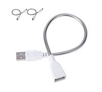 Cavo di prolunga USB in metallo flessibile, prolunga USB maschio a femmina per applicare il cavo per accessori per lampadine USB 29 cm (2)