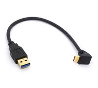 Cavo di prolunga USB tipo C placcato oro USB 3.0 maschio a 90 gradi verso l'alto verso il basso Tipo C Cavo dati USB C Data Sync & Charge Converter adattatore