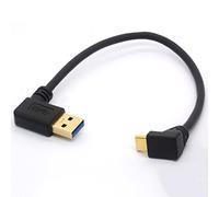 Cavo di prolunga USB tipo C placcato oro USB 3.0 maschio a 90 gradi verso l'alto verso il basso Tipo C Cavo dati USB C Data Sync & Charge Converter adattatore