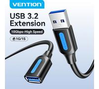 Cavo di Prolunga USB Vention 10Gbps, Cavo Dati USB 3.0 3.2 per SSD, Xbox, PC, Unità USB, Cavo Estensore USB Maschio-Femmina ad Alta Velocità