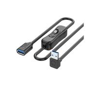 Cavo di Prolunga USB3.0 con Pulsante di Accensione, Trasferimento Dati A 5 Gbps, Cavo di Prolunga Maschio-Femmina da 3,3 Piedi per Tastiera