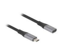 Cavo di prolunga USB4 Gen 3x2 40 Gbps, connettore USB-C > presa USB-C Nero/grigio