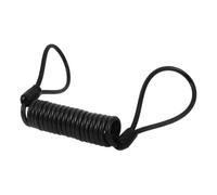 Cavo di Promemoria per Blocca Disco per Bicicletta e Scooter Nero | Pvc e Acciaio, Uso su Bike e Riding Gear, Installazione Semplice, Accessorio per Sicurezza e Protezione