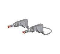 Cavo Di Prova A Banana Impilabile, 4Mm, 600V, 32A, 1M, Grigio 66.9407-100-28