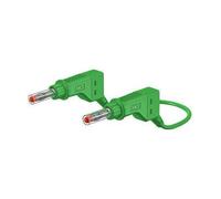Cavo Di Prova A Banana Impilabile Con Spina 4mm 600V 32A 2m Verde 66.9407-200-25