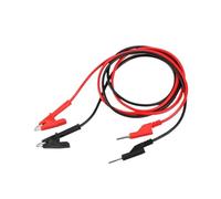 Cavo di prova da 1 metro Cavo di prova con morsetto a coccodrillo e testa a banana Connettore for multimetro di potenza CC(1PCS RED 1PCS BLACK)