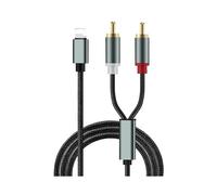 Cavo di qualità audio superiore, adattatore da Lightning a 2 RCA stereo Aux maschio per una trasmissione del suono senza perdite, ideale per